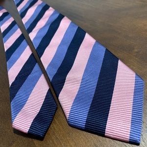 Stripe silk neck tie